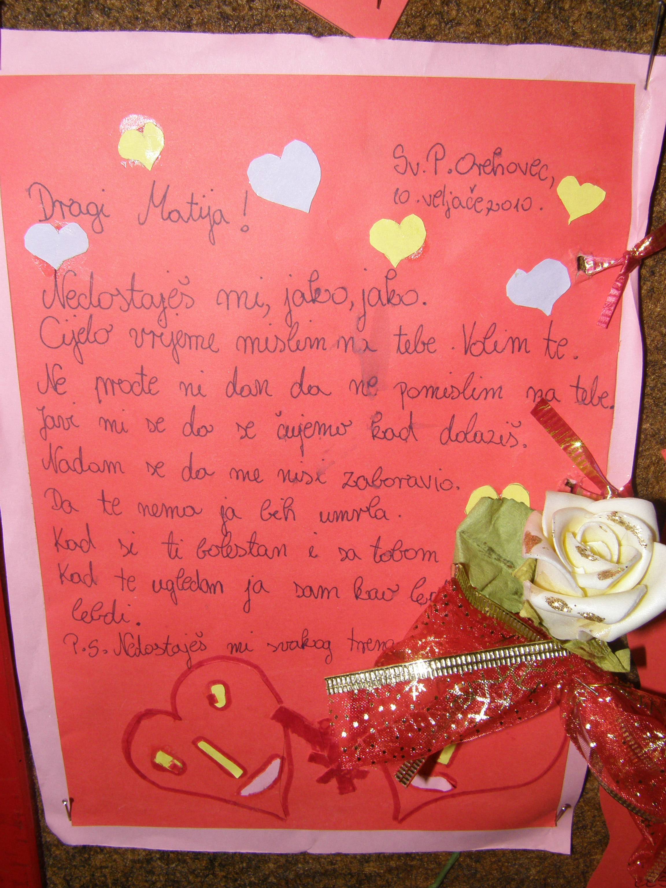 Ljubavna pisma za valentinovo